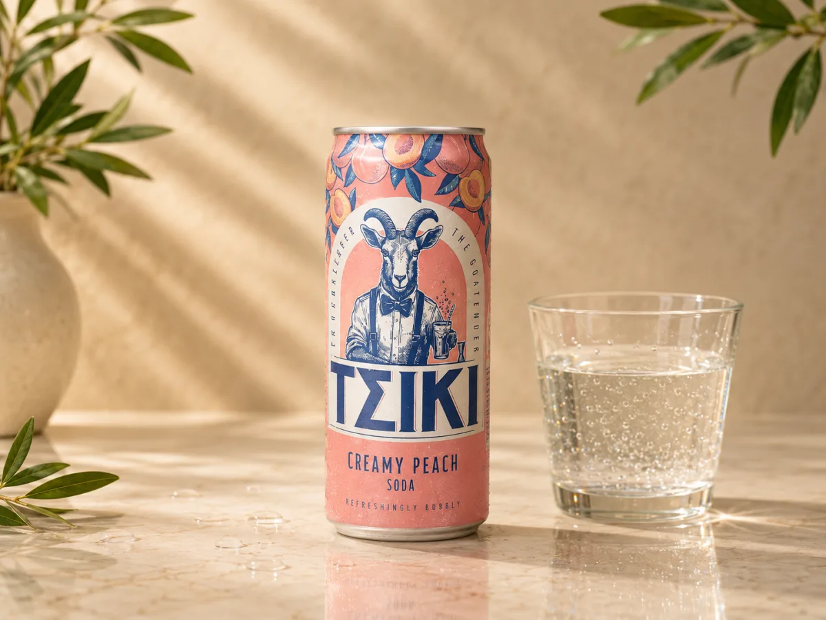 ΤΖΙΚΙ creamy peach soda